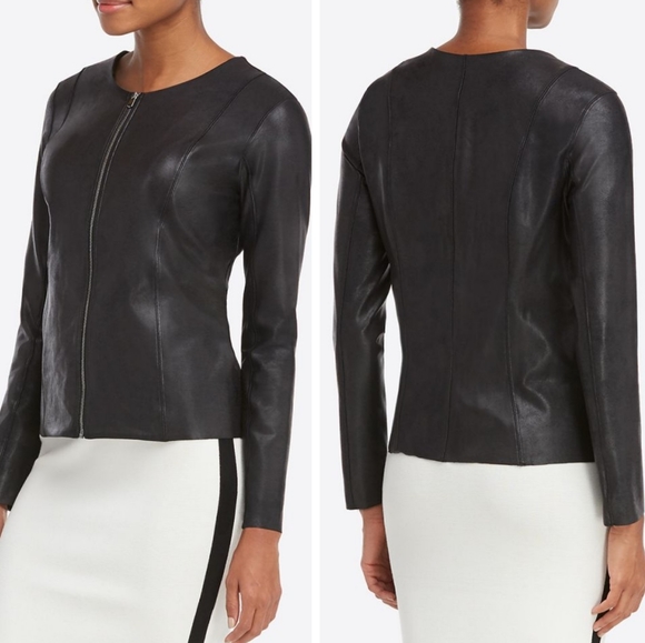 spanx leather jacket